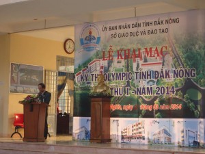 NGUT Trịnh Minh Chánh-Trưởng Ban tổ chức phát biểu khai mạc kỳ thi