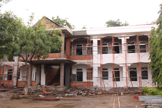 Trường Tiểu học Nguyễn Thị Minh Khai ở xã Đắk D'rô (Krông Nô) được xây dựng thêm 8 phòng học mới, đáp ứng dạy học 2 buổi/ngày ở các khối lớp.
