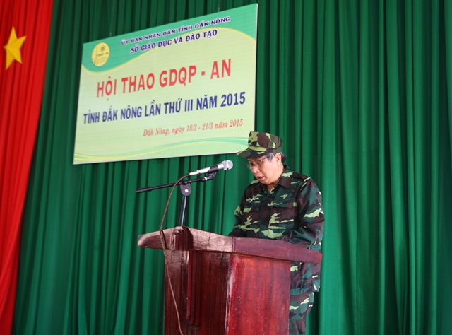 Hội thao Giáo dục quốc phòng – an ninh học sinh THPT tỉnh Đắk Nông lần thứ III, năm học 2014 – 2015