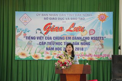 Hội thi và giao lưu “Tiếng Việt của chúng em dành cho học sinh dân tộc thiểu số” bậc Tiểu học cấp tỉnh, năm học 2017 – 2018
