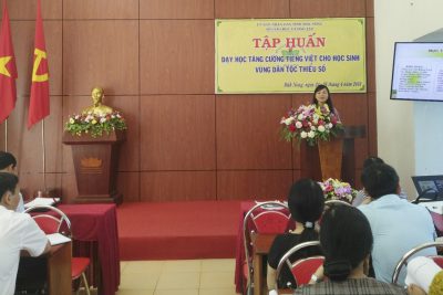 Sở GDĐT tổ chức tập huấn dạy học tăng cường tiếng Việt cho học sinh tiểu học vùng DTTS
