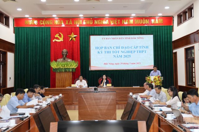 Bảo đảm Kỳ thi tốt nghiệp THPT năm 2025 diễn ra an toàn, nghiêm túc